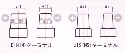 オデッセイ ドライ セル用 DIN/JIS端子セット画像