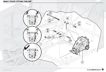 マウンティングブラケット、BMWデフ、S3 De-Dion 2011年以降画像
