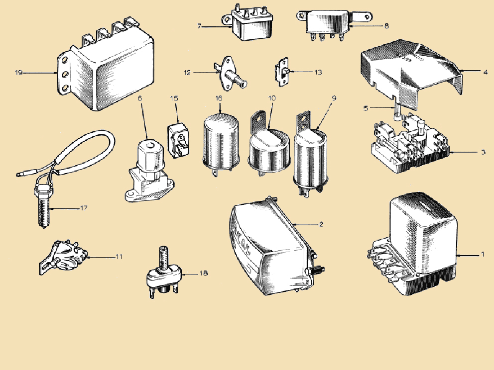 フューズ、リレー＆フラッシャーの画像