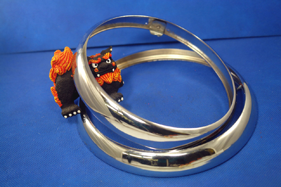 ヘッドライト・リム・Roverミニ用・7"インチ・クロームの画像