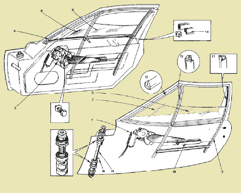 ヨーロッパ・ボディ_BC-ドア/ウィンドゥ、モーター＆ヒンジの画像