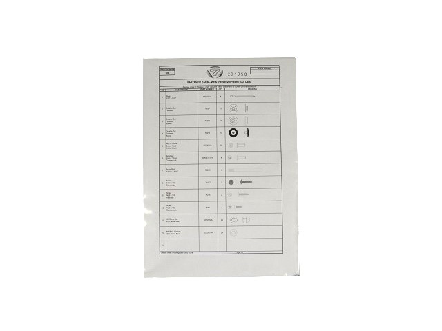 ファスナーパック、ウェザーイクイップメント、2019年以降の画像