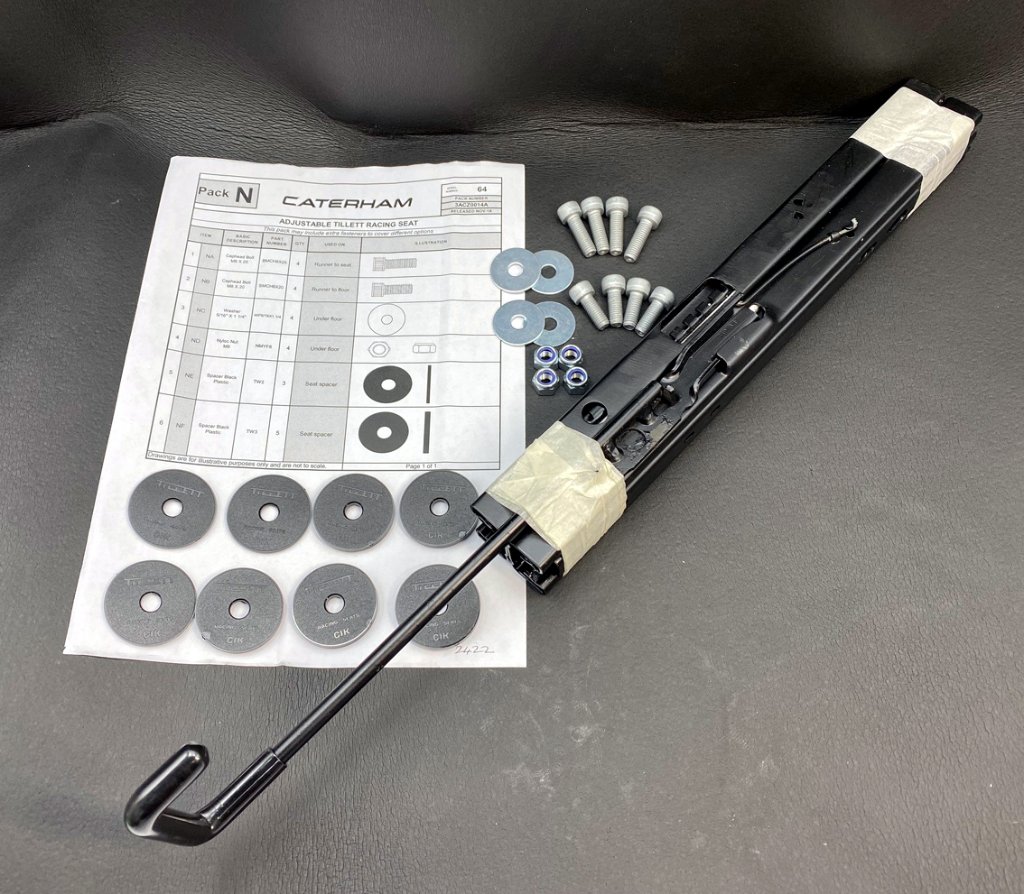 シートレール (1脚分)、TILETT 前後スライドレースシート、スーパーライトR、R500の画像