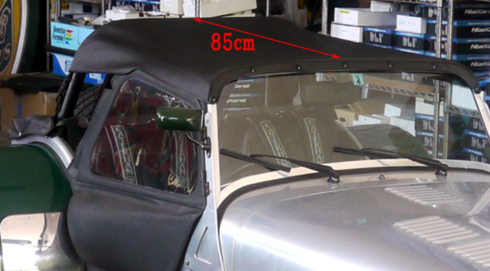 ハーフフード (幌)、ビニール、S3、1991年以降、ロールバー車画像