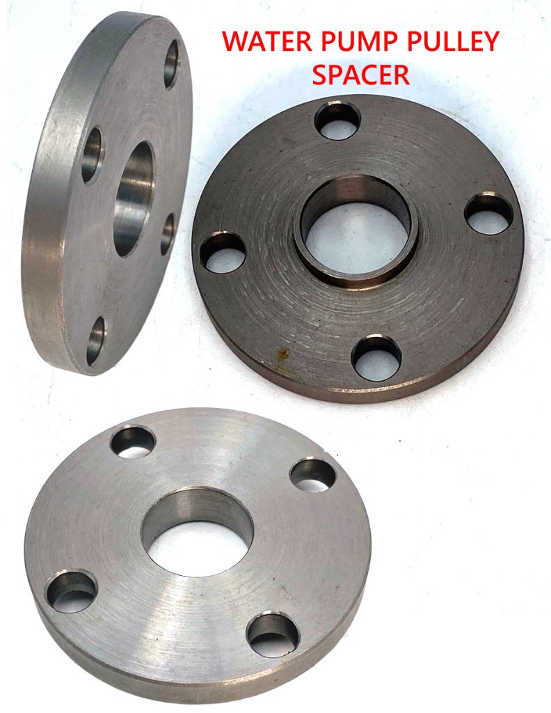 ウォーターポンププーリー 4穴スペーサー　Ford/LotusTCの画像