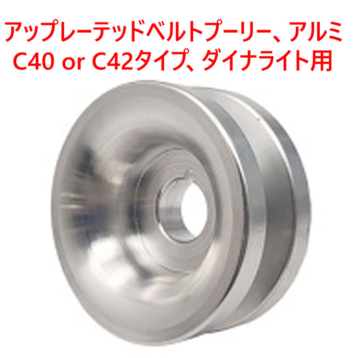 アップレーテッドベルトプーリー、アルミニウム、C40 or C42タイプ、ダイナライト用の画像