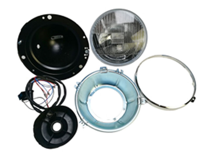 ヘッドランプ、H4、パイロットランプ付属、左側通行用の画像