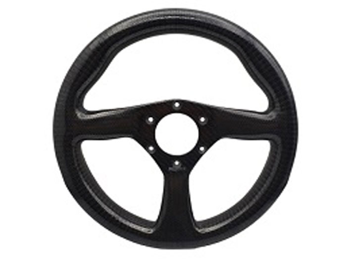 ステアリングホイール、ドライカーボン、 Reverie製、Eclipse 直径280mm、 ブラックセンター、MOMO、SPARCO、 OMPボス穴の画像