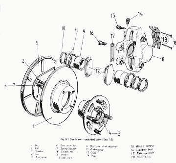 4ポット・強化ブレーキ・コンバーションキット、MGBの画像