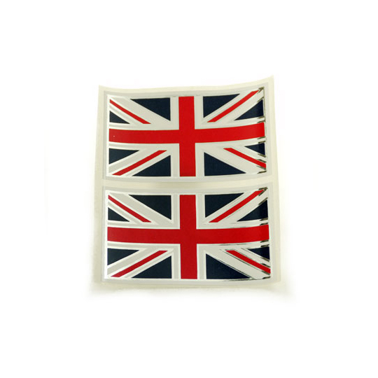 ステッカー、ユニオンジャック、74 x 74mm、ペアの画像