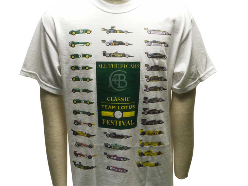 Tシャツ、クラシックチームロータスフェスティバルの画像