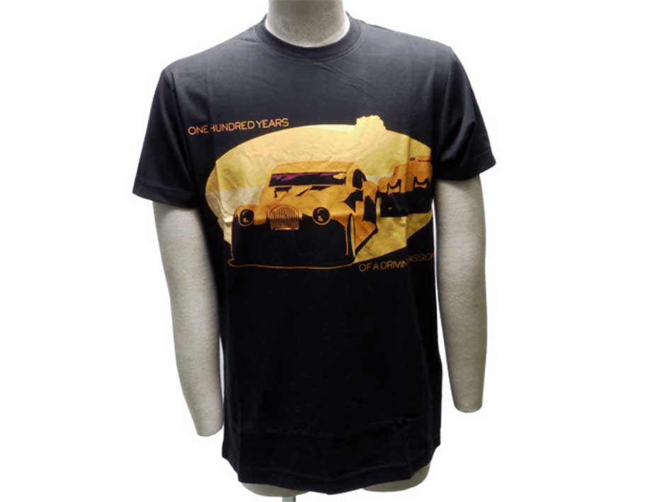 Ｔシャツ、モーガン、ブラック "100 Years Of A Driving Passion"の画像
