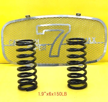 1.9"x6"(152.4mm）スプリング黒150LBの画像