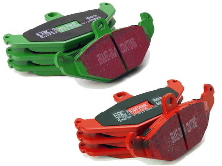 ブレーキパットセット、リア、 EBC製、 ロータス エリーゼ S1-S2-S3、 エクシージ S1-S2、340R、2イレブン、 ヨーロッパ Sの画像