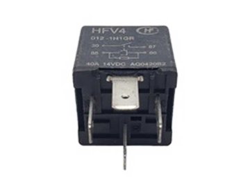 リレー、電動クーリングファン、 コントロール用、40A 4ピンの画像