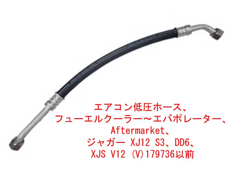 エアコン低圧ホース、 フューエルクーラー～エバポレーター、 AM、ジャガー XJ12 S3、DD6、 XJS V12 (V)179736以前の画像