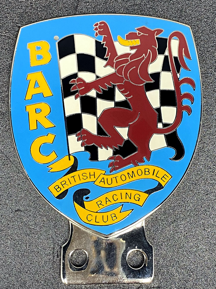グリルバッジ・BARCブリティッシュオートモービル・レーシング・クラブ画像