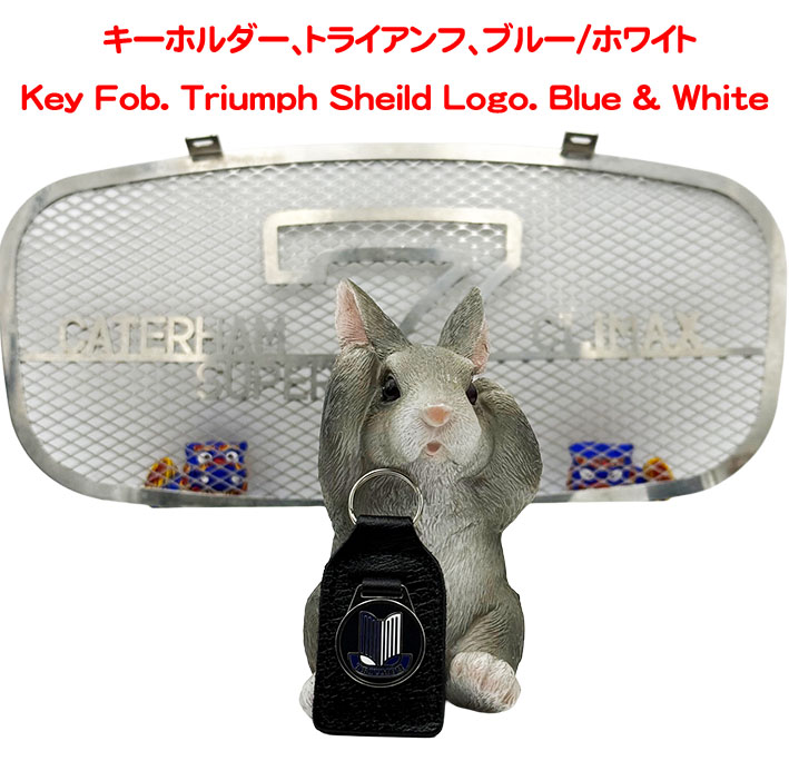  キーホルダー、トライアンフ、ブルー/ホワイトの画像
