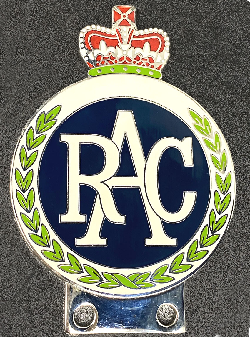 グリルバッジ、RAC、ロイヤルオートモービルクラブ画像