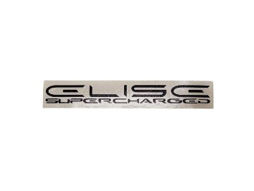 デカール、「ELISE SUPERCHARGED」、グラファイト、サイドリピーター or リアクラムシェル、エリーゼ S2の画像