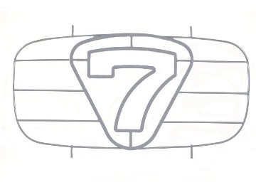 ノーズコーングリル・Big7・グレー・S3エポキシ1990年以降画像
