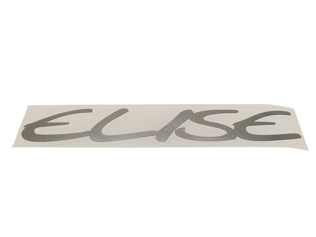 デカール、「ELISE」、シルバー、リアクラムシェル、ロータス エリーゼ S1の画像