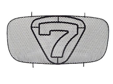 ノーズコーングリル・ビッグ7・ブラックメッシュ・S3画像