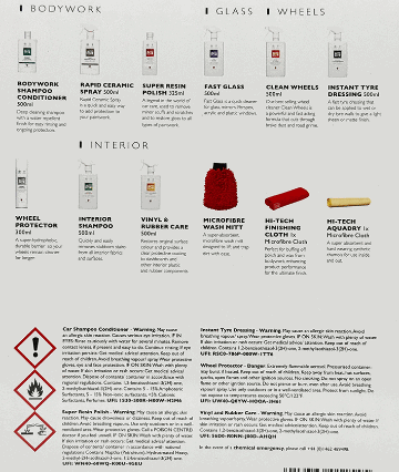  オートグリム、シュプリームカーコレクション(ケミカル9種類＋クロス3種類+専用ケース)の画像