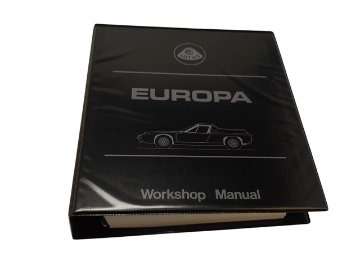 ワークショップマニュアル、純正、ロータス ヨーロッパの画像