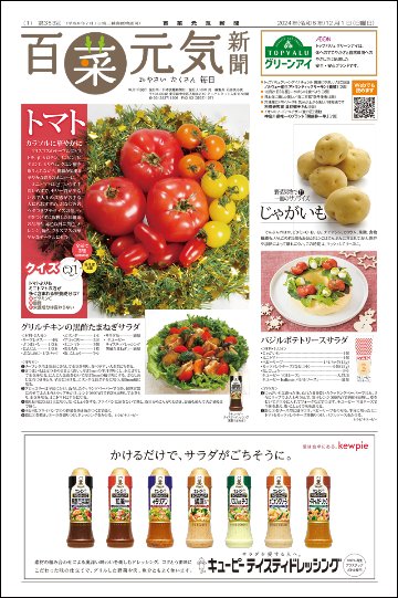 百菜元気新聞2024年12月1日号の画像