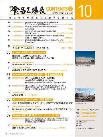 月刊食品工場長2025年10月号の画像