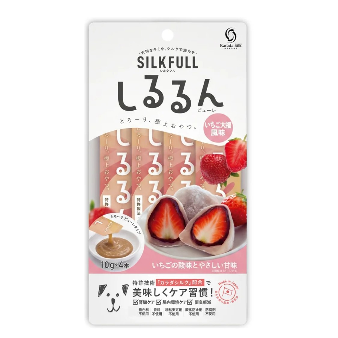 【Amazon販売禁止】SILKFULL犬用しるるんﾋﾟｭｰﾚ　いちご大福の画像