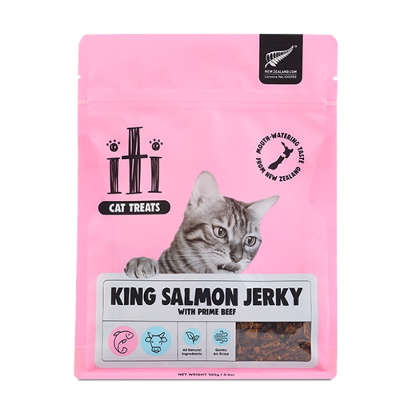 ｉｔｉ キャットトリーツ ｷﾝｸﾞｻｰﾓﾝ&ﾋﾞｰﾌｼﾞｬｰｷｰ ビューティケアの画像