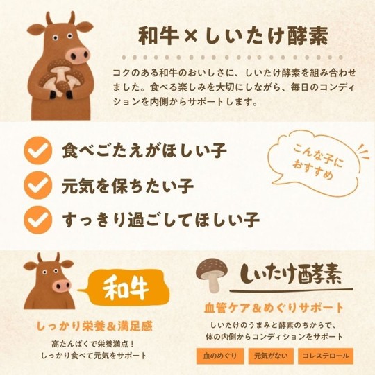 なないろ食堂　しいたけ酵素牛肉ペーストの画像