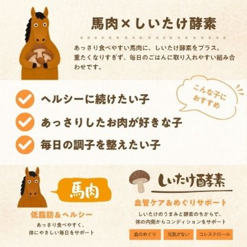なないろ食堂　しいたけ酵素馬肉ペーストの画像