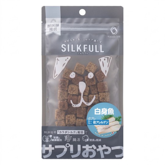 【Amazon販売禁止】SILKFULL犬用サプリおやつ　白身魚の画像
