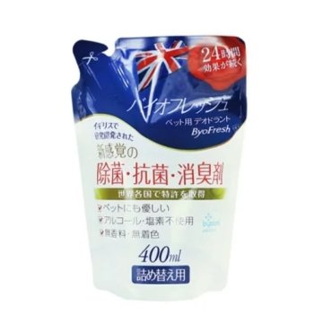 バイオフレッシュ ペット用デオドラント詰替用　400mlの画像