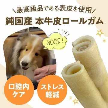 なないろ食堂　牛皮ロールガム　3本入りの画像