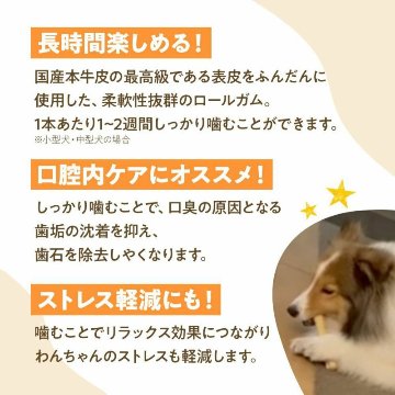 なないろ食堂　牛皮ロールガム　3本入りの画像
