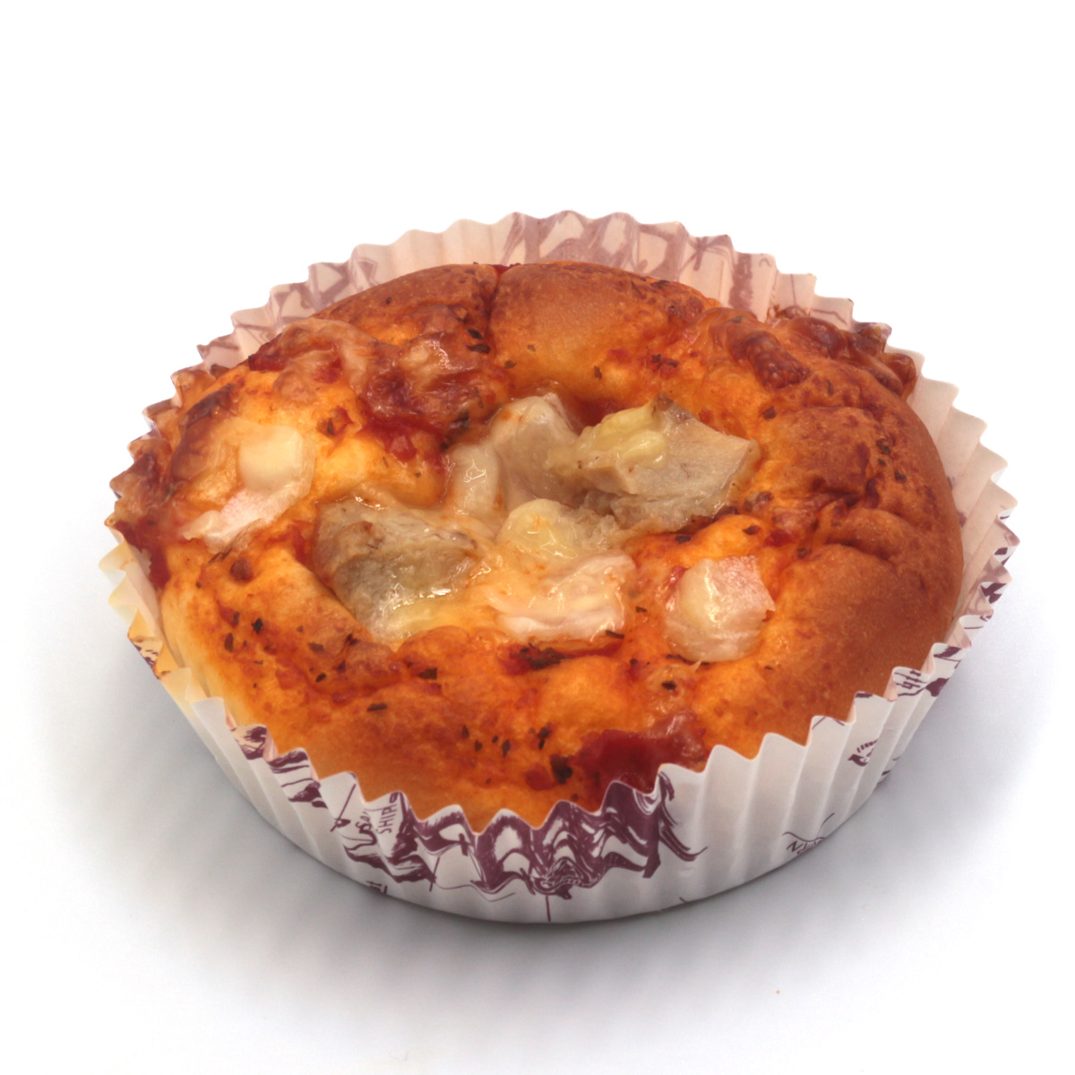 【渋澤製パン】チキンステーキピザ60個/箱×4箱=240個（業務用・焼成後冷凍パン）の画像
