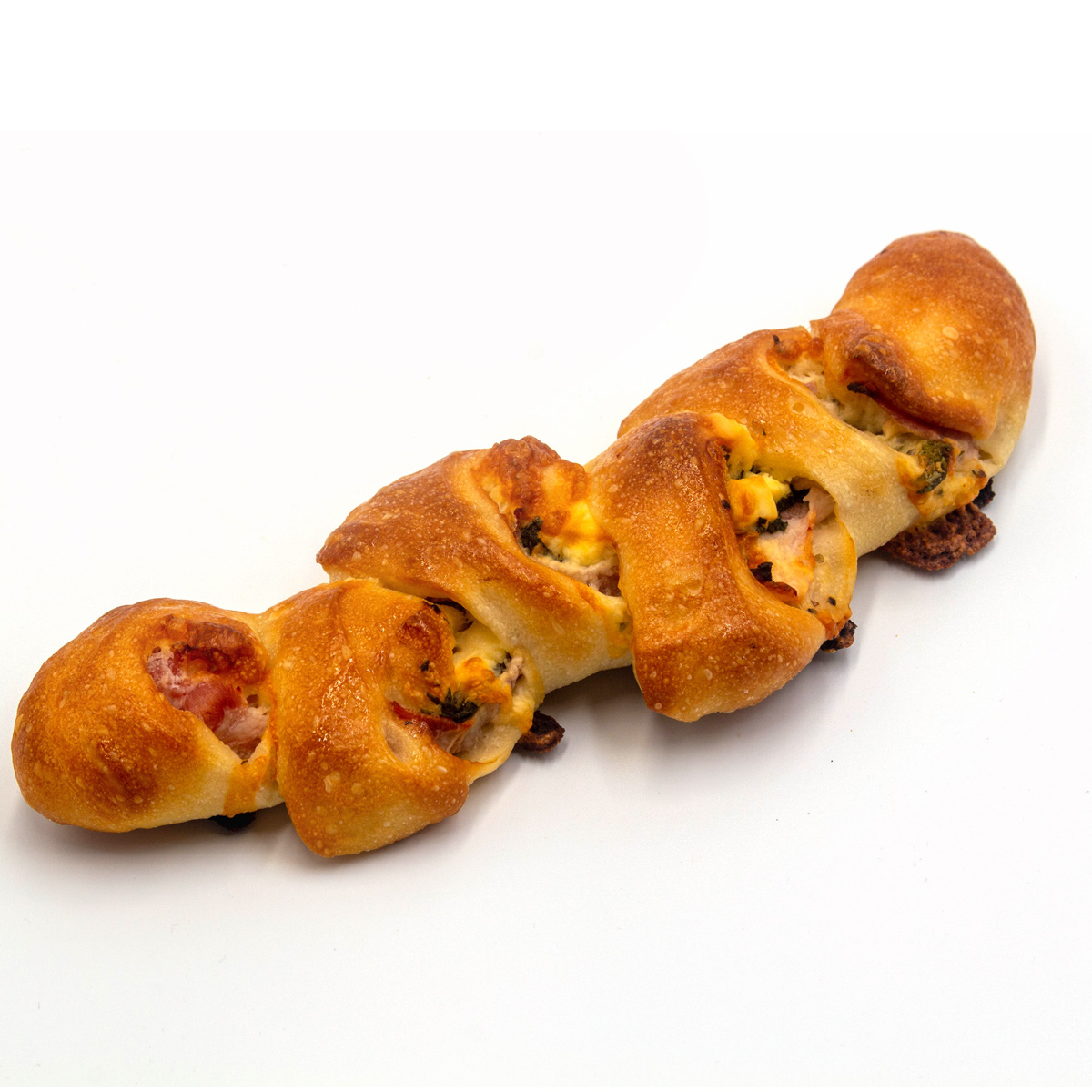 【EPIC　BAKERY】チーズと大葉のベーコンエピ32個/箱×4箱=128個（業務用・焼成後冷凍パン）の画像