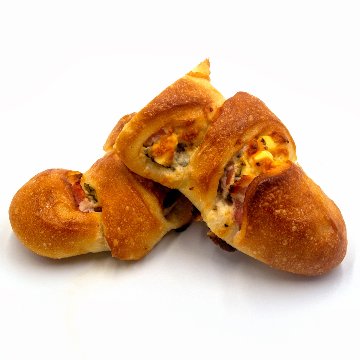 【EPIC　BAKERY】チーズと大葉のベーコンエピ32個/箱×4箱=128個（業務用・焼成後冷凍パン）の画像