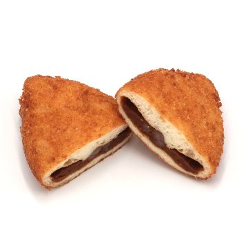 【永田パン】あか牛入りカレーパン48個/箱×4箱=192個（業務用・焼成後冷凍パン）の画像