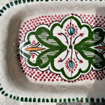 モロッコ職人による手描き陶器皿＜MADE IN MOROCCO＞画像
