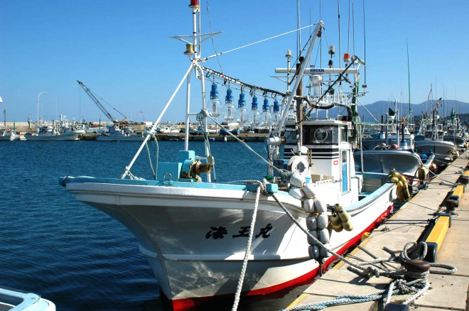大間マグロ漁 小型漁船