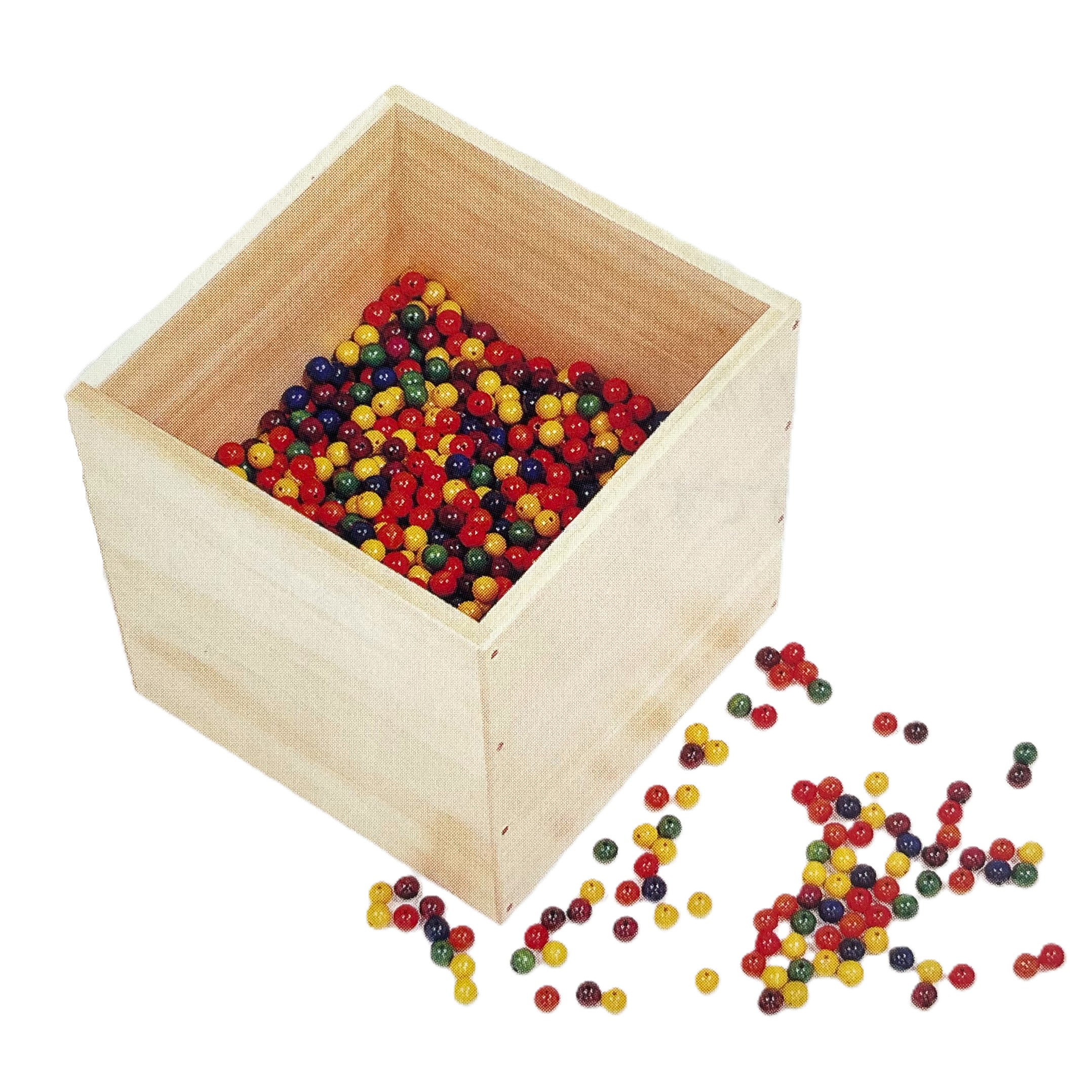 WAKU　６色ビーズ・小穴（6色 x 500個）の画像