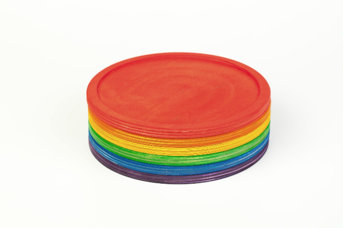 6レインボートレイ　6 Rainbow dishesの画像