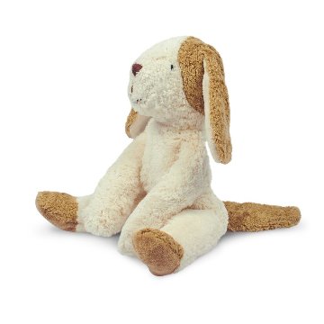 SENGER社　フロッピーアニマル ドッグ (S) 　Floppy animal Dog, small| white & beigeの画像