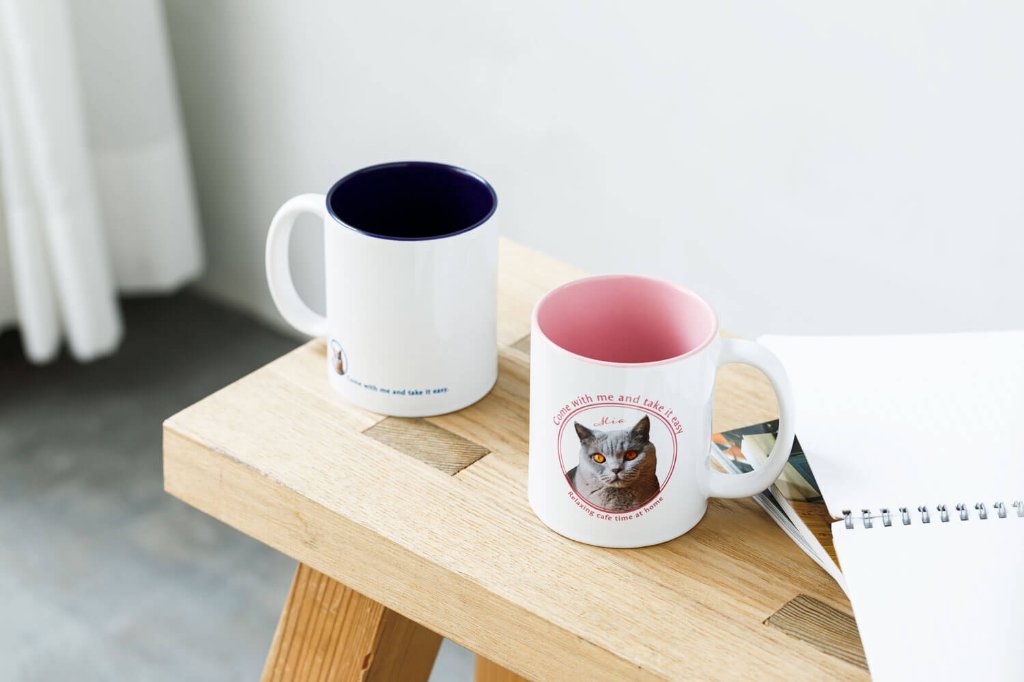 ペアバイカラーマグカップの画像