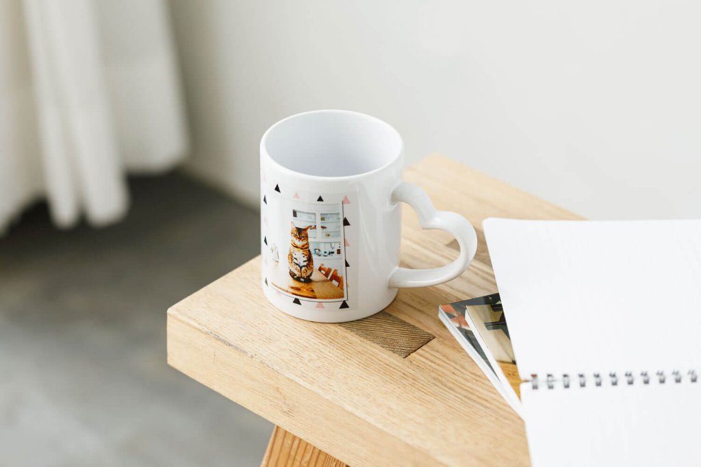 ハートマグカップの画像